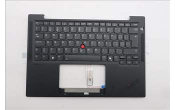 Lenovo 5M11S15651 C-Cover with keyboard, Switzerland, Black, Backlight, UK