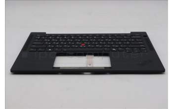 Lenovo 5M11S15669 C-Cover with keyboard, Ukraine, Black, Backlight, US