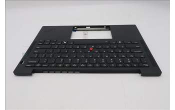 Lenovo 5M11S15695 C-Cover with keyboard, English, Black, Backlight, WWAN