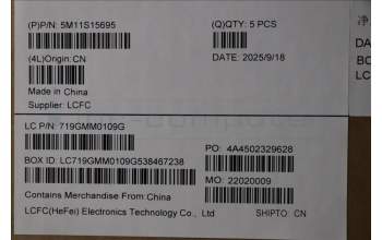 Lenovo 5M11S15695 C-Cover with keyboard, English, Black, Backlight, WWAN, US