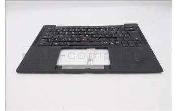 Lenovo 5M11S15710 C-Cover with keyboard, German, Black, Backlight, WWAN, UK