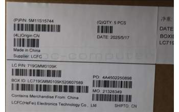 Lenovo 5M11S15744 C-Cover with keyboard, Nordic, Black, Backlight, WWAN, UK