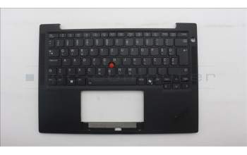 Lenovo 5M11S15754 C-Cover with keyboard, Slovenian, Black, Backlight, WWAN, UK