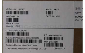 Lenovo 5M11S15903 C-Cover with keyboard, French, Black, Backlight, US