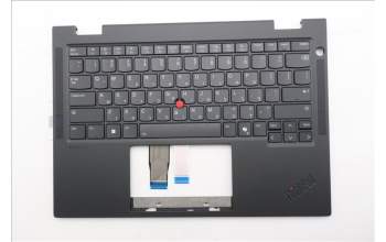 Lenovo 5M11S15917 C-Cover with keyboard, Hebrew, Black, Backlight, US