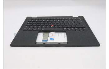 Lenovo 5M11S15953 C-Cover with keyboard, Portuguese, Black, Backlight, UK