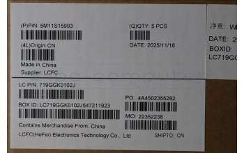 Lenovo 5M11S15993 C-Cover with keyboard, UK English, Black, Backlight, UK