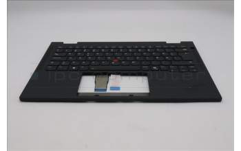 Lenovo 5M11S16033 C-Cover with keyboard, Danish, Black, Backlight, WWAN, UK