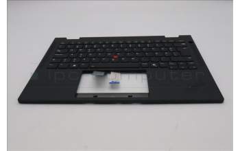 Lenovo 5M11S16043 C-Cover with keyboard, Estonian, Black, Backlight, WWAN, UK