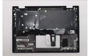 Lenovo 5M11S16045 C-Cover with keyboard, US English Euro, Black, Backlight, WWAN, US