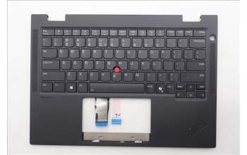 Lenovo 5M11S16047 C-Cover with keyboard, US English Euro, Black, Backlight, WWAN, US