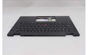 Lenovo 5M11S16047 C-Cover with keyboard, US English Euro, Black, Backlight, WWAN, US