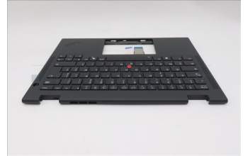 Lenovo 5M11S16049 C-Cover with keyboard, French, Black, Backlight, WWAN, US