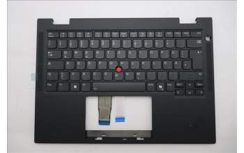 Lenovo 5M11S16057 C-Cover with keyboard, German, Black, Backlight, WWAN, UK