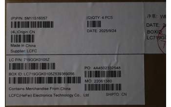 Lenovo 5M11S16057 C-Cover with keyboard, German, Black, Backlight, WWAN, UK