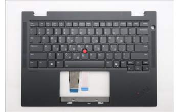 Lenovo 5M11S16061 C-Cover with keyboard, Greek, Black, Backlight, WWAN, US