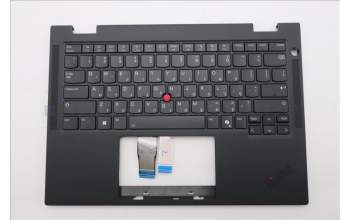 Lenovo 5M11S16067 C-Cover with keyboard, Hebrew, Black, Backlight, WWAN, US