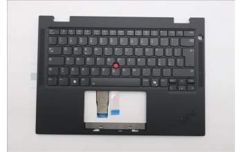 Lenovo 5M11S16077 C-Cover with keyboard, Italian, Black, Backlight, WWAN, UK