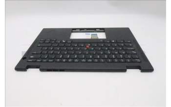 Lenovo 5M11S16101 C-Cover with keyboard, Portuguese, Black, Backlight, WWAN