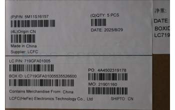 Lenovo 5M11S16157 C-Cover with keyboard, Arabic, Black, Backlight, US