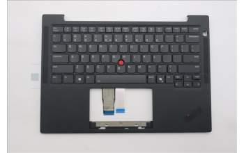 Lenovo 5M11S16193 C-Cover with keyboard, US English Euro, Black, Backlight, US