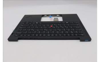 Lenovo 5M11S16211 C-Cover with keyboard, Greek, Black, Backlight, US