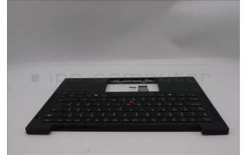 Lenovo 5M11S16217 C-Cover with keyboard, Hungarian, Black, Backlight, UK