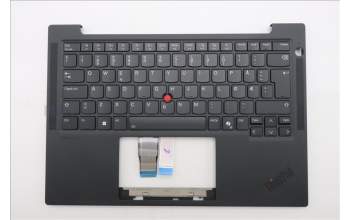 Lenovo 5M11S16243 C-Cover with keyboard, Norwegian, Black, Backlight, UK