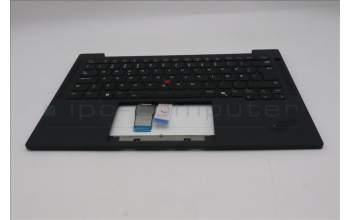 Lenovo 5M11S16243 C-Cover with keyboard, Norwegian, Black, Backlight, UK