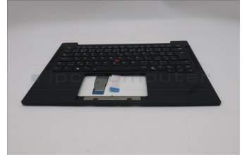 Lenovo 5M11S16325 C-Cover with keyboard, Czech Slovakian, Black, Backlight, WWAN, UK