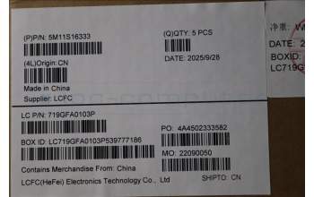 Lenovo 5M11S16333 C-Cover with keyboard, English, Black, Backlight, WWAN, US