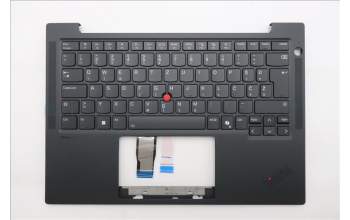 Lenovo 5M11S16407 C-Cover with keyboard, Slovenian, Black, Backlight, WWAN, UK