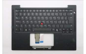 Lenovo 5M11S16417 C-Cover with keyboard, Switzerland, Black, Backlight, WWAN