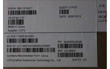 Lenovo 5M11S16417 C-Cover with keyboard, Switzerland, Black, Backlight, WWAN