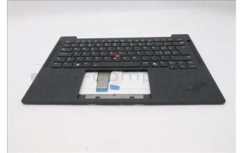 Lenovo 5M11S16417 C-Cover with keyboard, Switzerland, Black, Backlight, WWAN