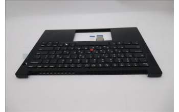 Lenovo 5M11S26762 C-Cover with keyboard, Greek, Black, US