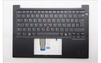 Lenovo 5M11S26768 C-Cover with keyboard, Italian, Black, UK