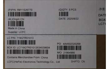 Lenovo 5M11S26770 C-Cover with keyboard, Norwegian, Black, UK