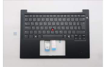 Lenovo 5M11S26783 C-Cover with keyboard, Switzerland, Black, UK