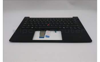 Lenovo 5M11S26834 C-Cover with keyboard, Belgian, Black, Backlight, UK