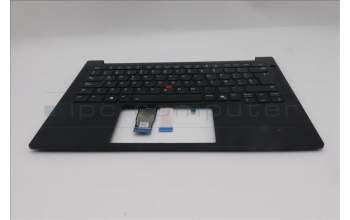 Lenovo 5M11S26840 C-Cover with keyboard, Spanish, Black, Backlight, UK