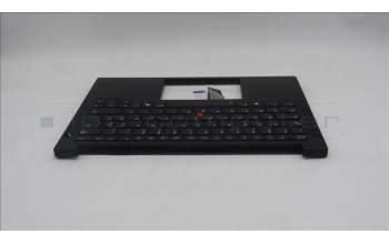 Lenovo 5M11S26845 C-Cover with keyboard, French, Black, Backlight, US
