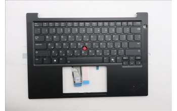 Lenovo 5M11S26860 C-Cover with keyboard, Hebrew, Black, Backlight, US