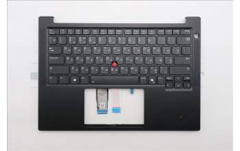 Lenovo 5M11S26876 C-Cover with keyboard, Russian, Black, Backlight, US
