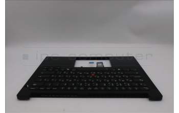 Lenovo 5M11S26876 C-Cover with keyboard, Russian, Black, Backlight, US
