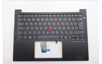 Lenovo 5M11S26906 C-Cover with keyboard, UK English, Black, Backlight, UK
