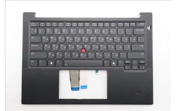 Lenovo 5M11S26954 C-Cover with keyboard, Ukraine, Black, Backlight, US