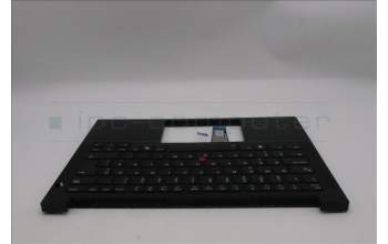 Lenovo 5M11S26964 C-Cover with keyboard, Estonian, Black, Backlight, UK