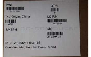 Lenovo 5M11S26971 LFPR with Power Button, Black