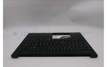 Lenovo 5M11S26983 C-Cover with keyboard, Spanish, Black, UK